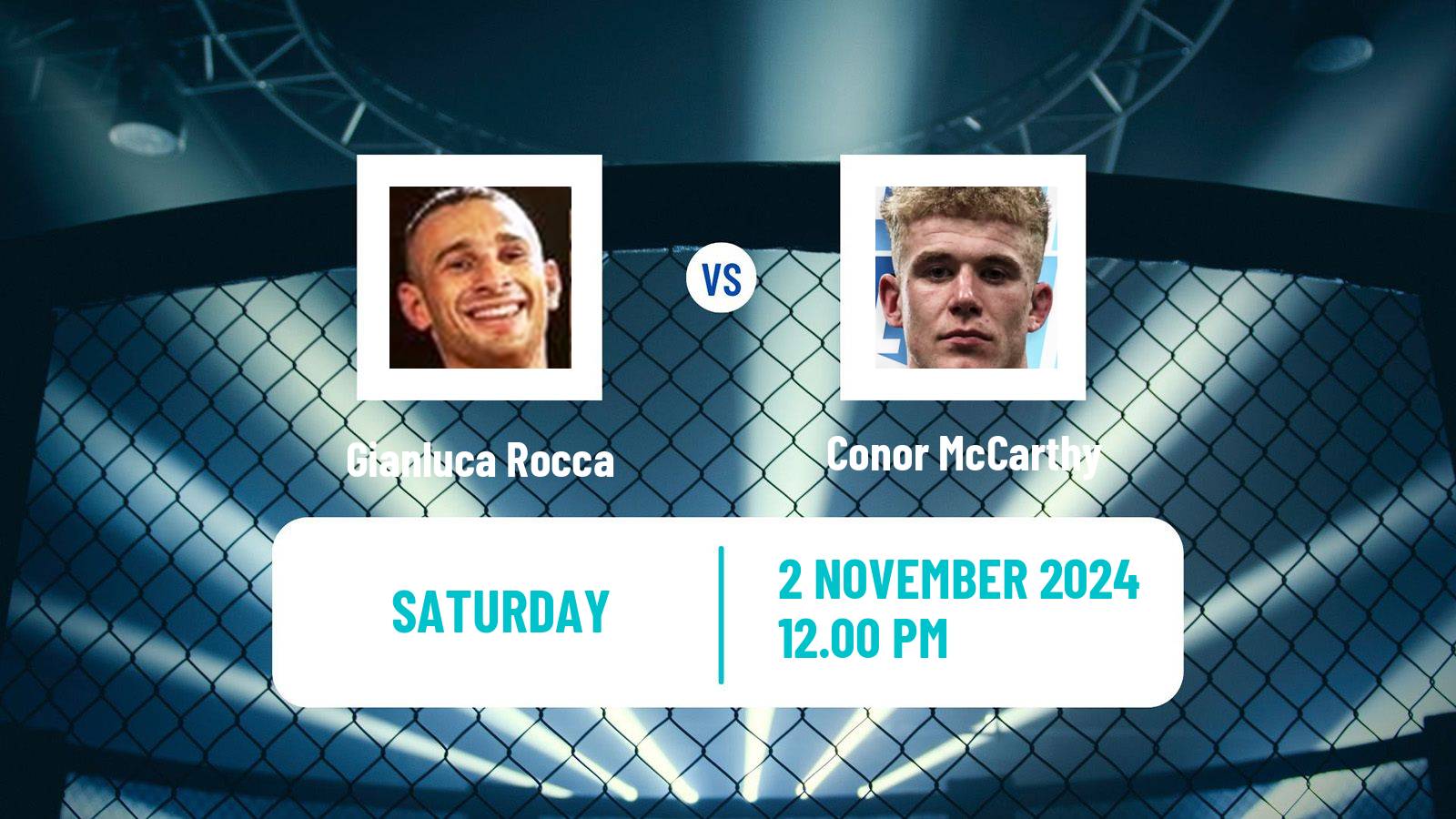 MMA Lightweight Cage Warriors Men Gianluca Rocca - Conor McCarthy