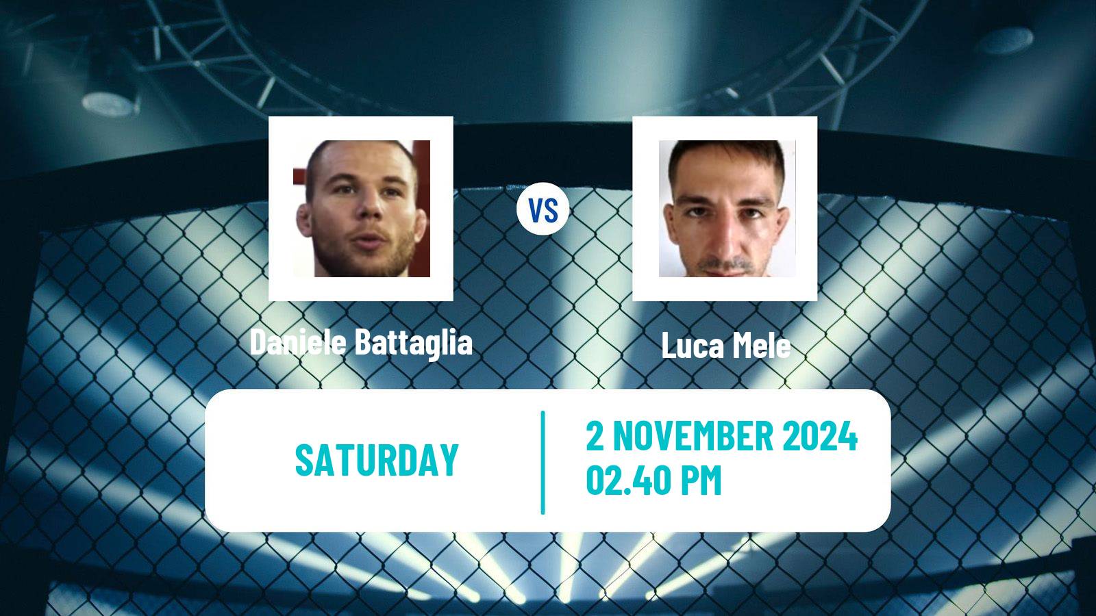 MMA Welterweight Cage Warriors Men Daniele Battaglia - Luca Mele