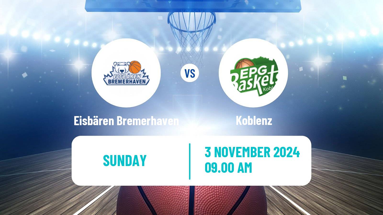 Basketball German Pro A Basketball Eisbären Bremerhaven - Koblenz