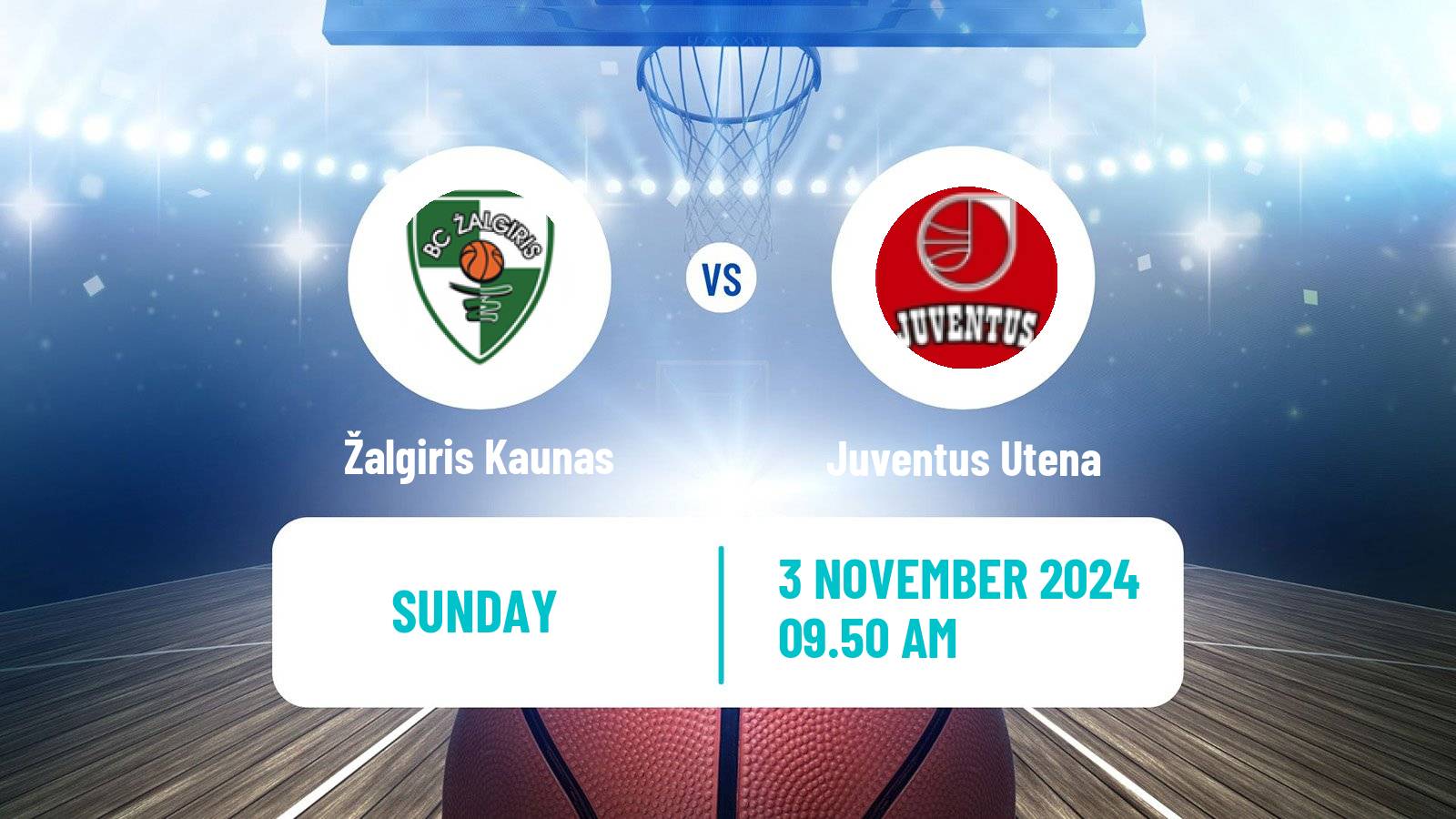 Basketball Lietuvos Krepsinio Lyga Žalgiris Kaunas - Juventus Utena