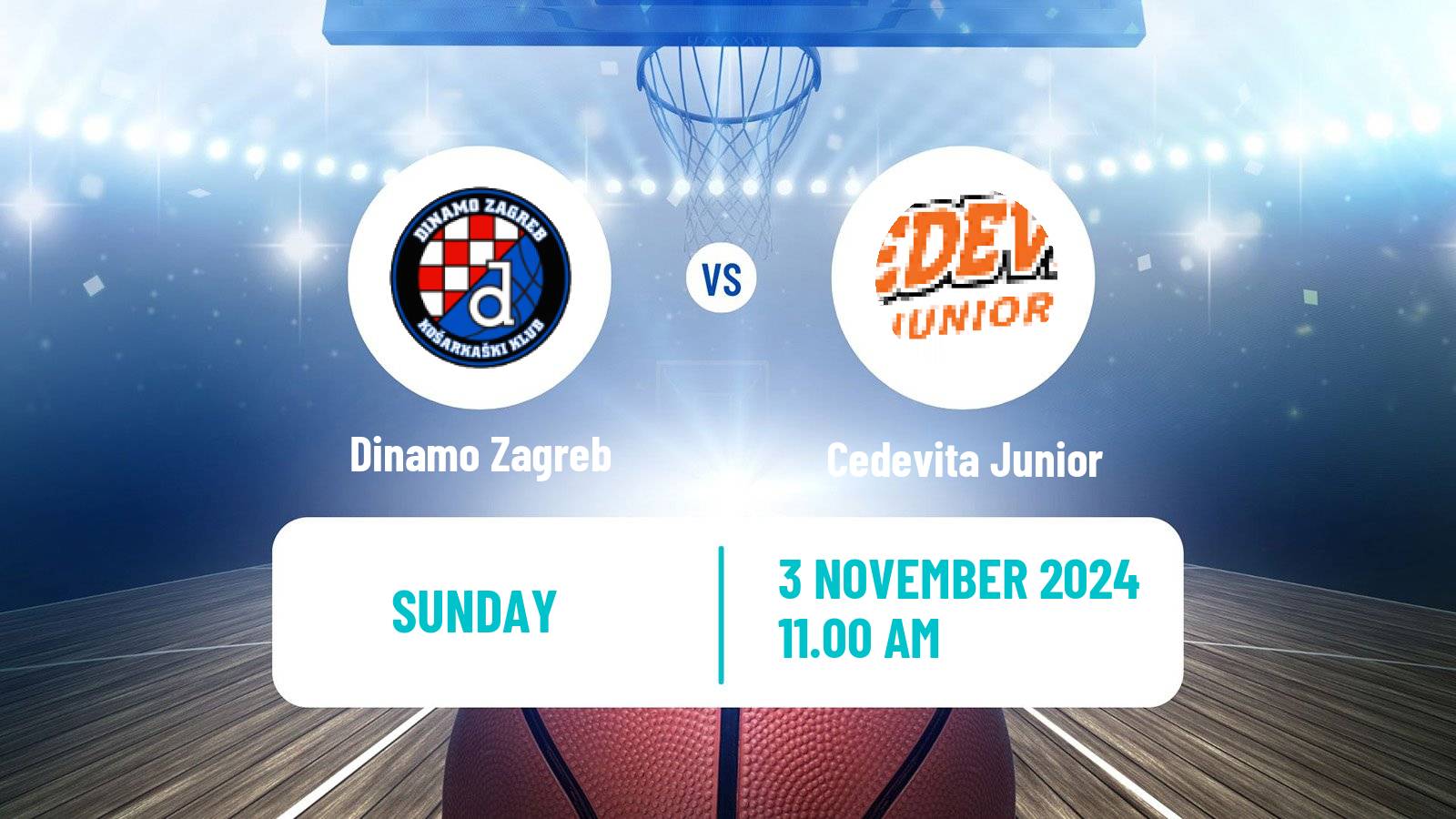 Basketball Croatian Premijer Liga Basketball Dinamo Zagreb - Cedevita Junior