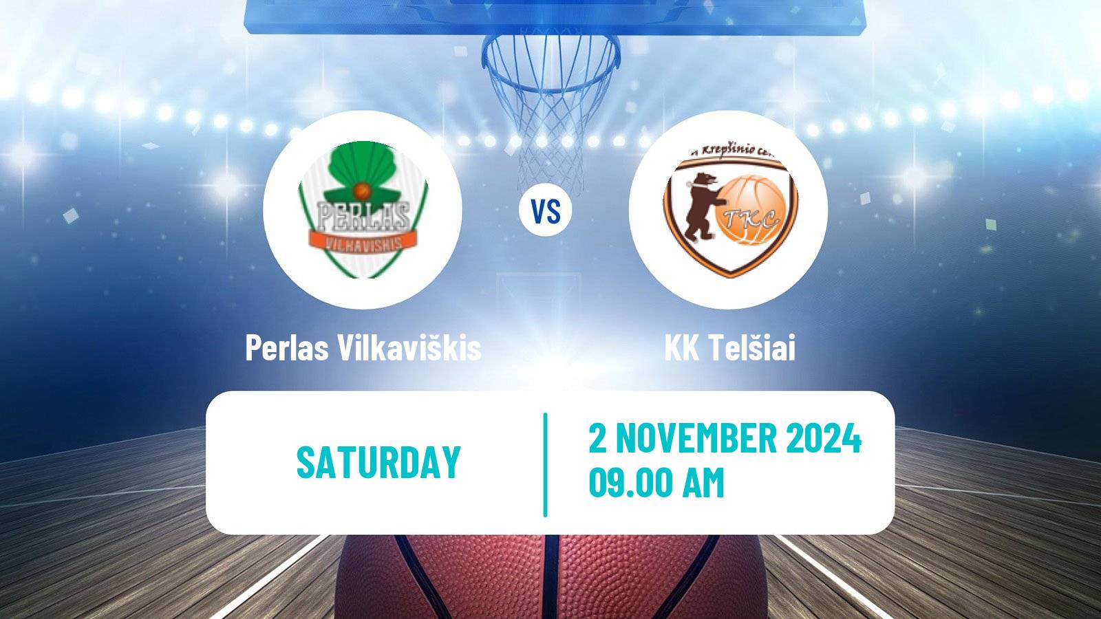 Basketball Lietuvos NKL Perlas Vilkaviškis - Telšiai