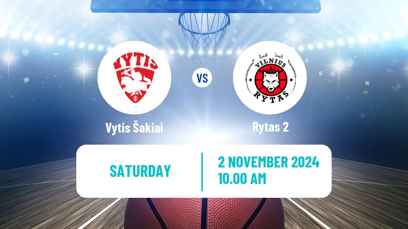 Basketball Lietuvos NKL Vytis Šakiai - Rytas 2