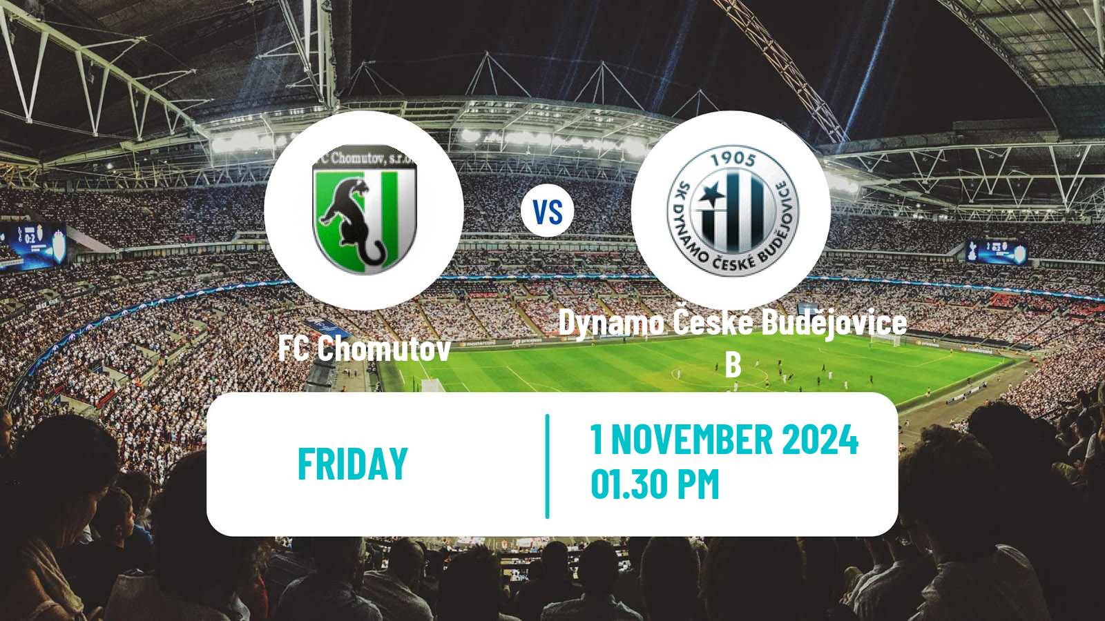 Soccer Czech CFL Group A Chomutov - Dynamo České Budějovice B