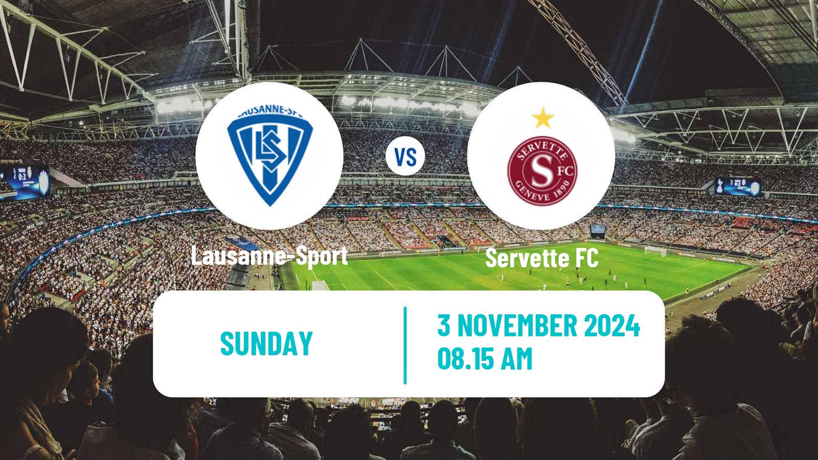 Soccer Swiss Super League Lausanne-Sport - Servette