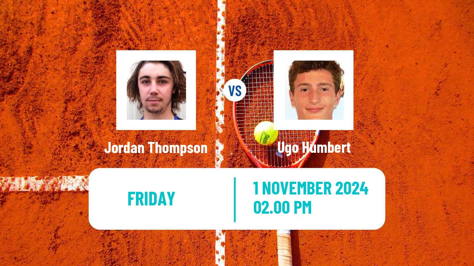 Tennis ATP Paris Jordan Thompson - Ugo Humbert