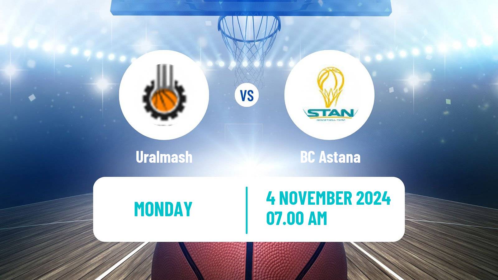 Basketball VTB United League Uralmash - Astana