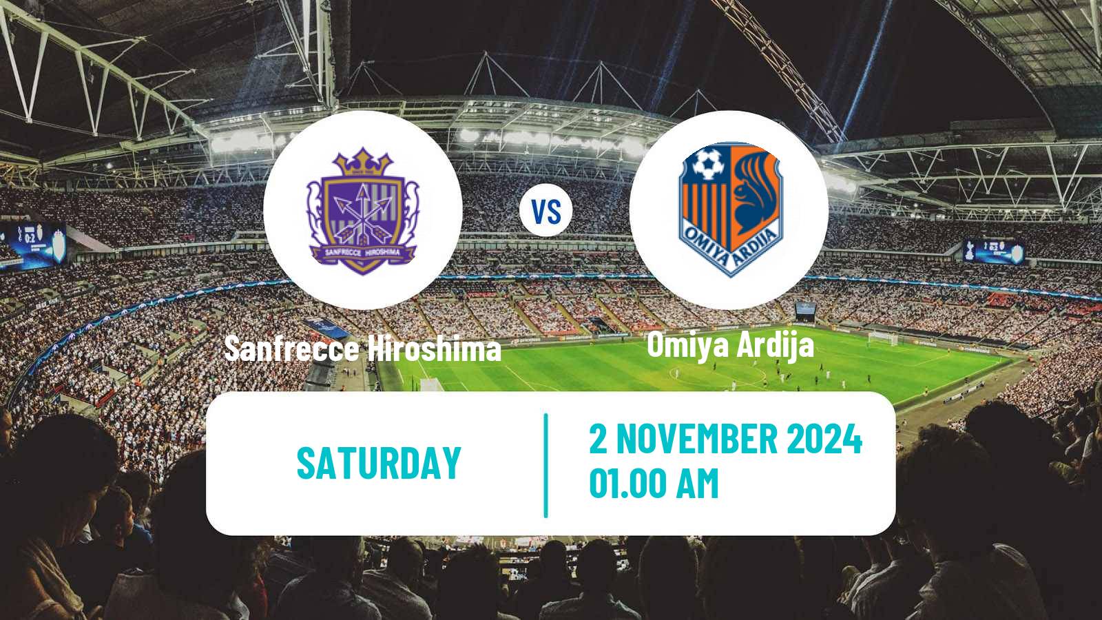 Soccer Japan WE League Women Sanfrecce Hiroshima - Omiya Ardija