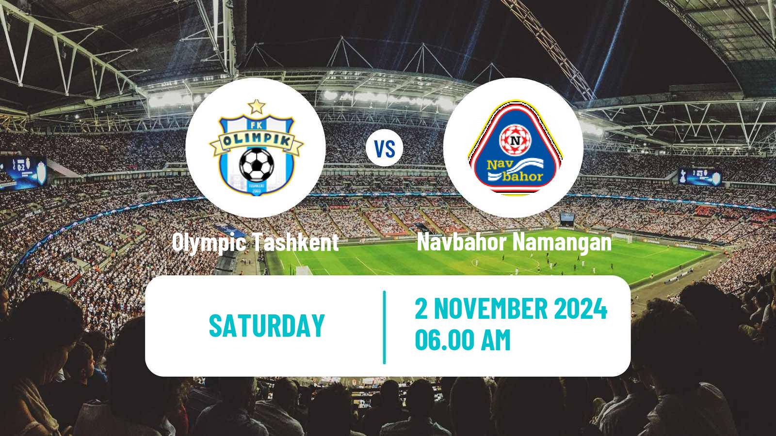 Soccer Uzbek League Olympic Tashkent - Navbahor Namangan