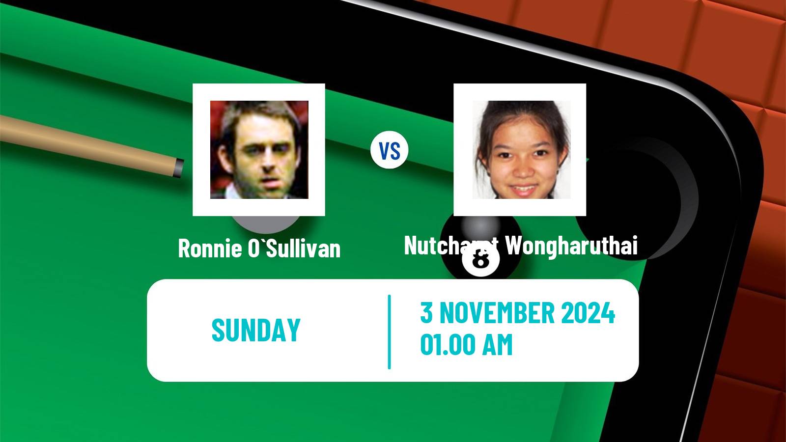 Snooker International Championship Ronnie O`Sullivan - Nutcharat Wongharuthai