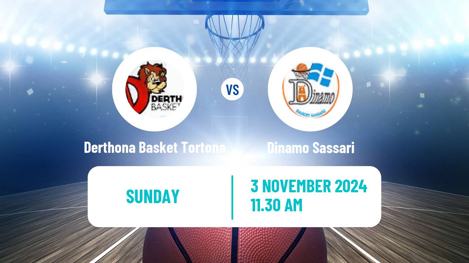 Basketball Italian Lega A Basketball Derthona Basket Tortona - Dinamo Sassari