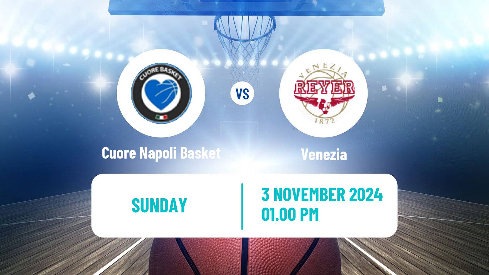 Basketball Italian Lega A Basketball Cuore Napoli Basket - Venezia