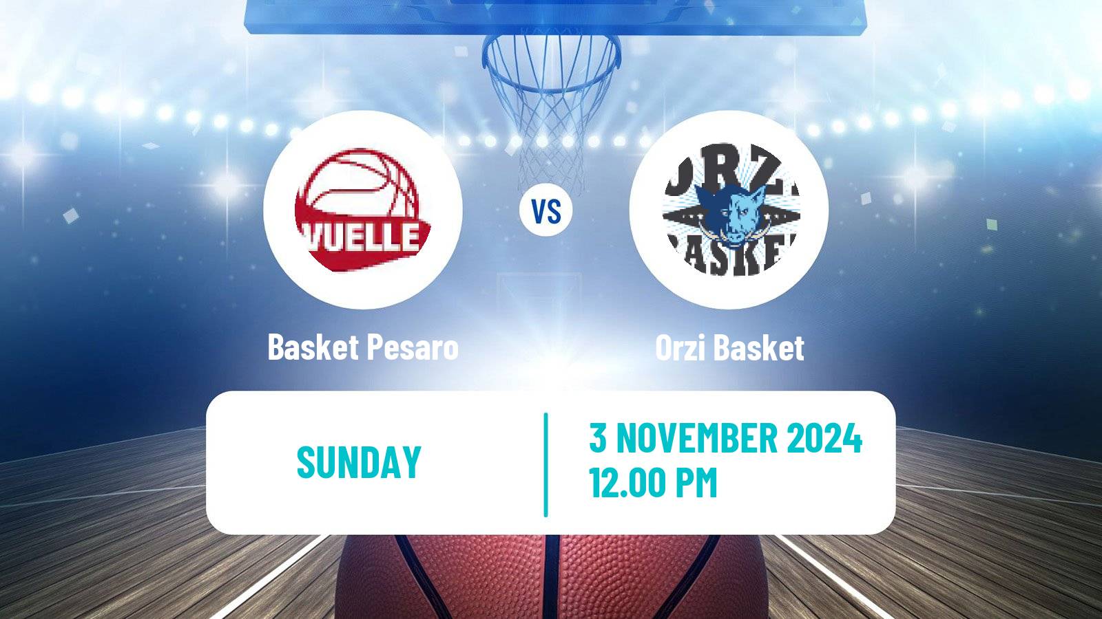 Basketball Italian Serie A2 Basketball Basket Pesaro - Orzi Basket