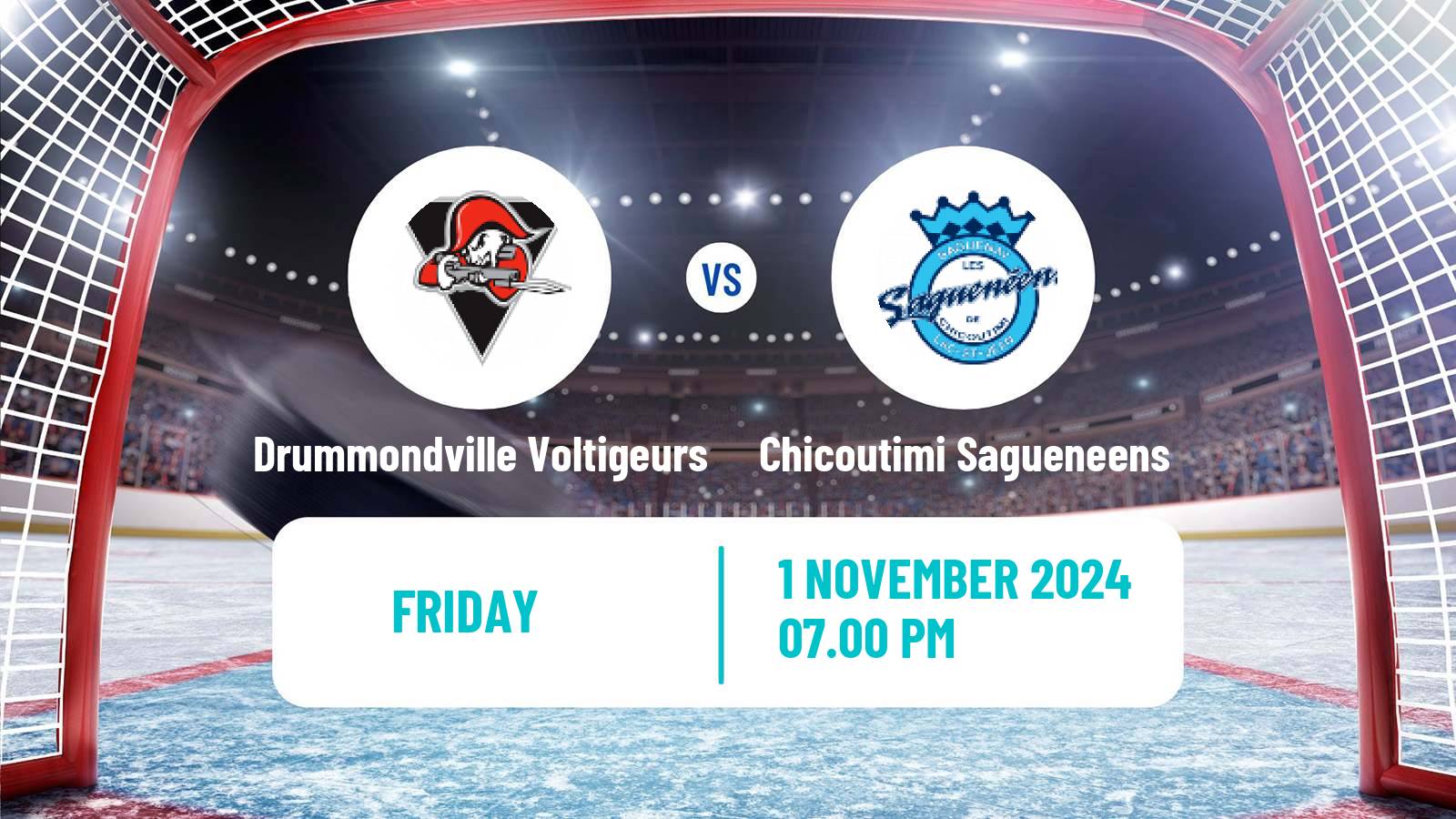 Hockey QMJHL Drummondville Voltigeurs - Chicoutimi Sagueneens