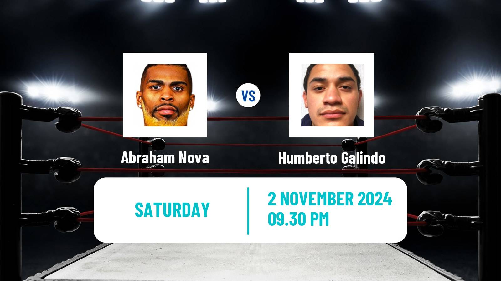 Boxing Super Featherweight Others Matches Men Abraham Nova - Humberto Galindo