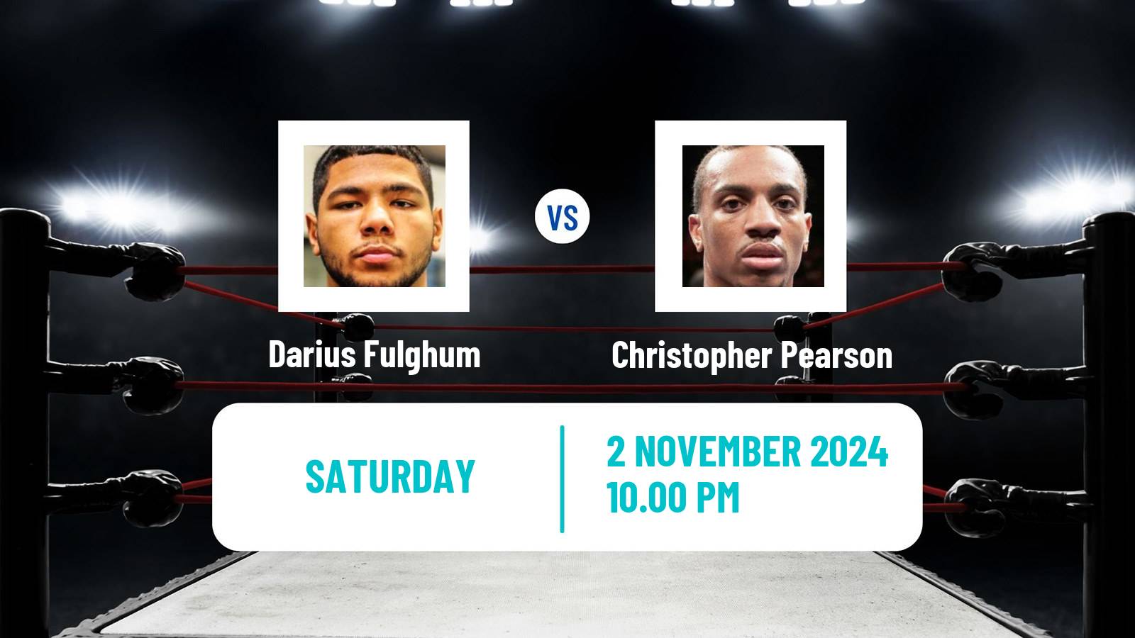 Boxing Super Middleweight Others Matches Men Darius Fulghum - Christopher Pearson