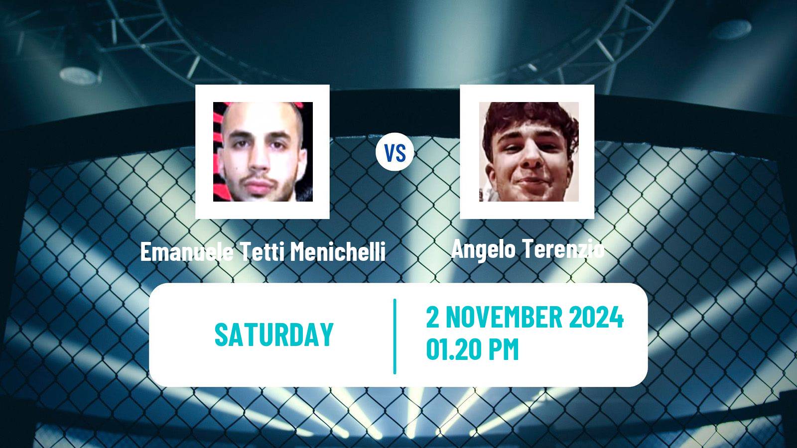 MMA Flyweight Cage Warriors Men Emanuele Tetti Menichelli - Angelo Terenzio