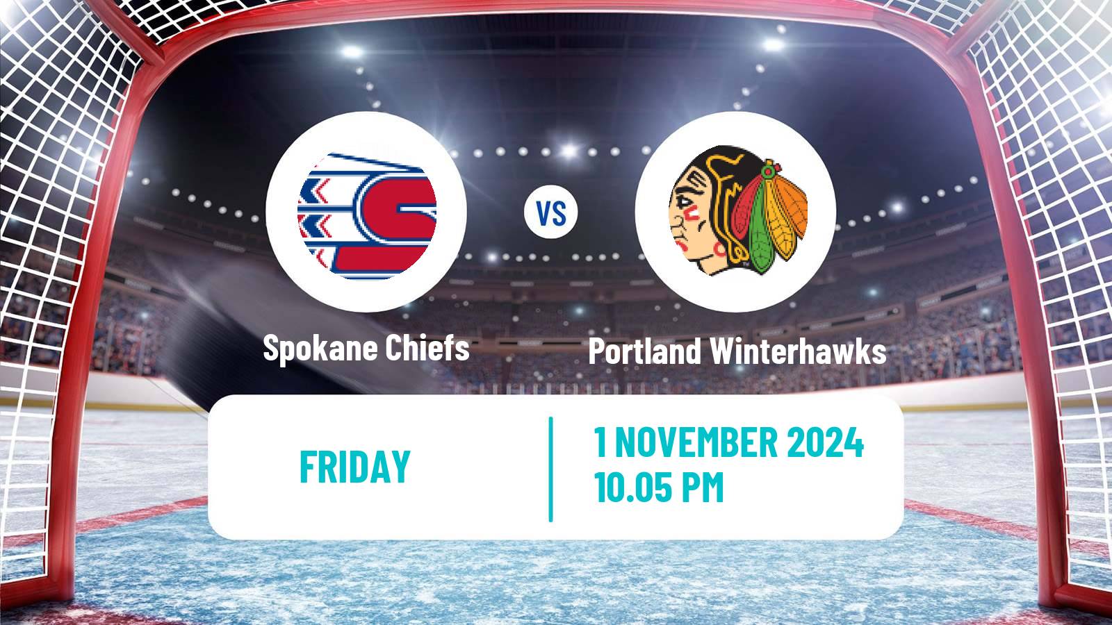 Hockey WHL Spokane Chiefs - Portland Winterhawks