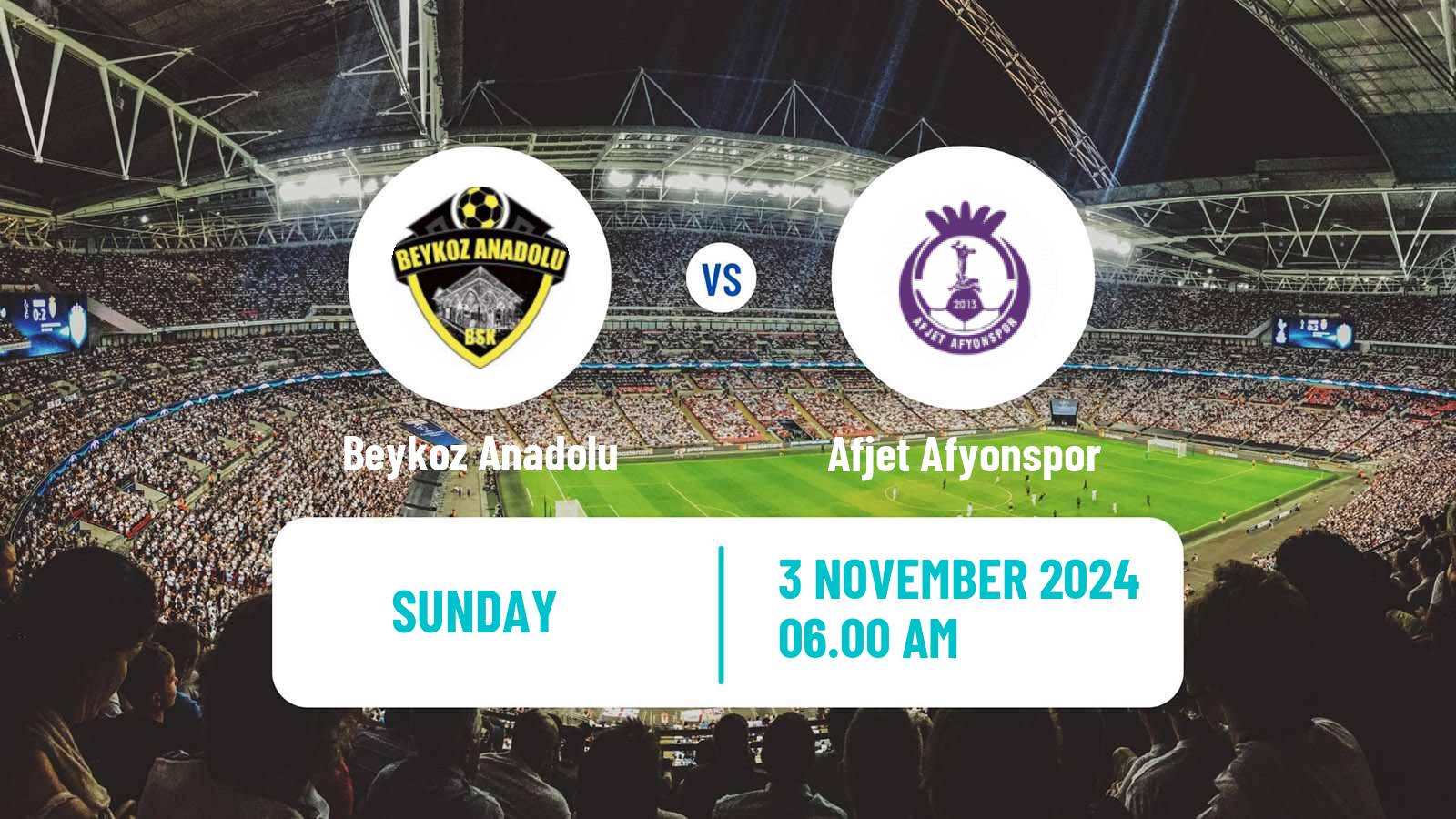 Soccer Turkish Second League White Group Beykoz Anadolu - Afjet Afyonspor