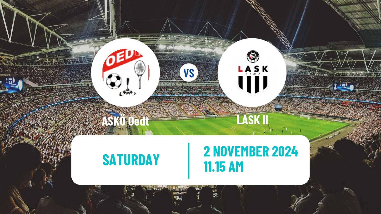 Soccer Austrian Regionalliga Central ASKÖ Oedt - LASK II