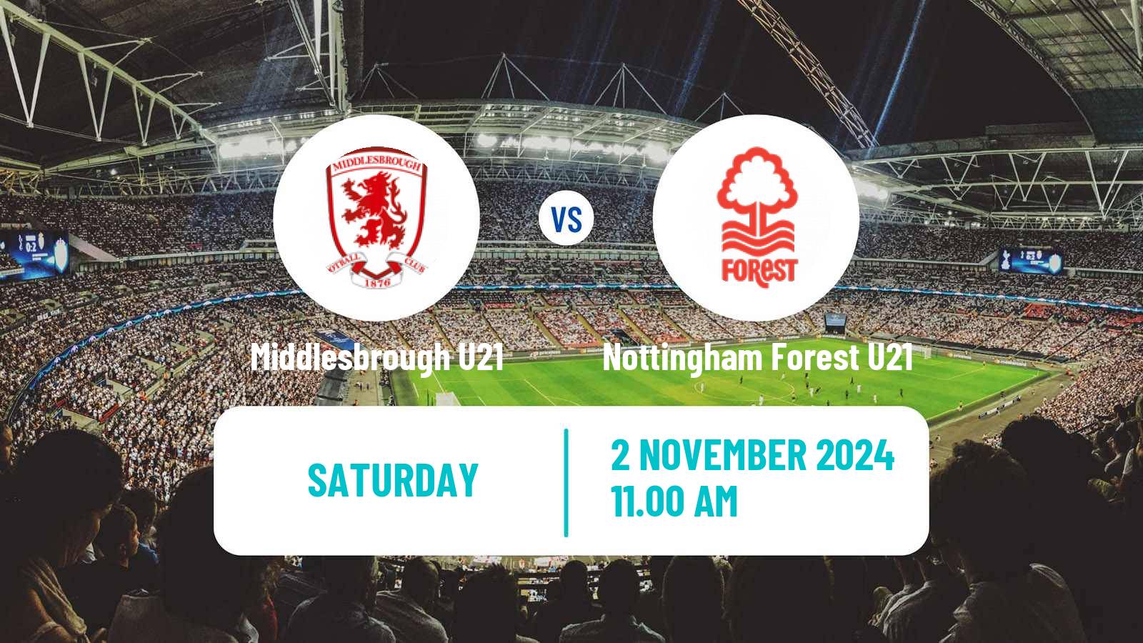 Soccer English Premier League 2 Middlesbrough U21 - Nottingham Forest U21