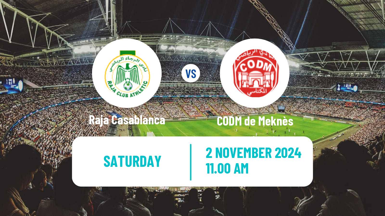 Soccer Moroccan Botola Raja Casablanca - CODM de Meknès