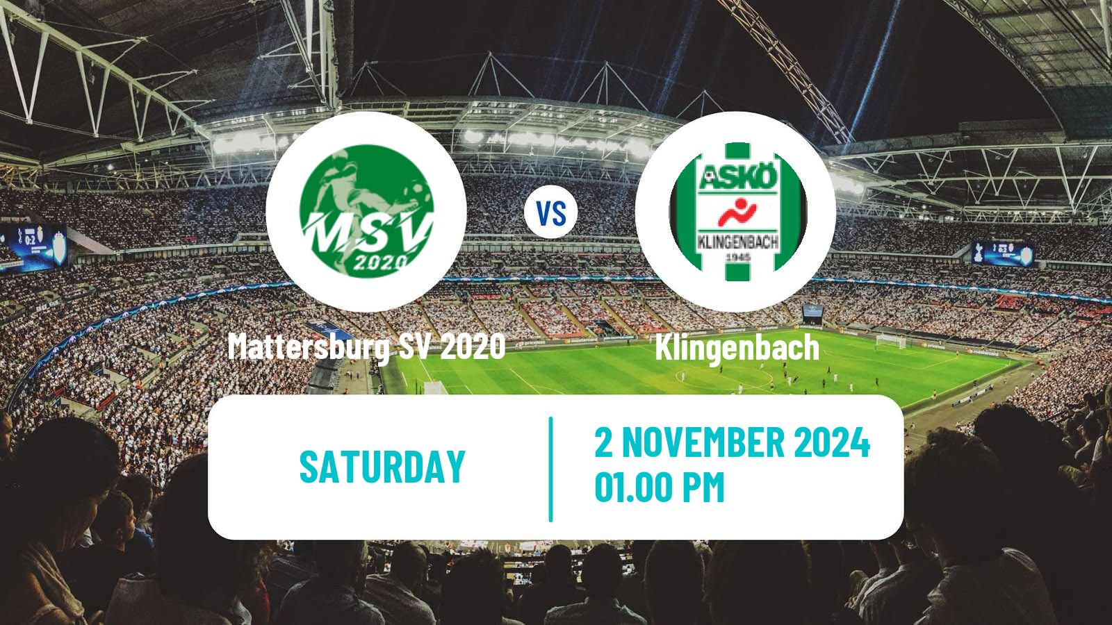 Soccer Austrian Landesliga Burgenland Mattersburg SV 2020 - Klingenbach