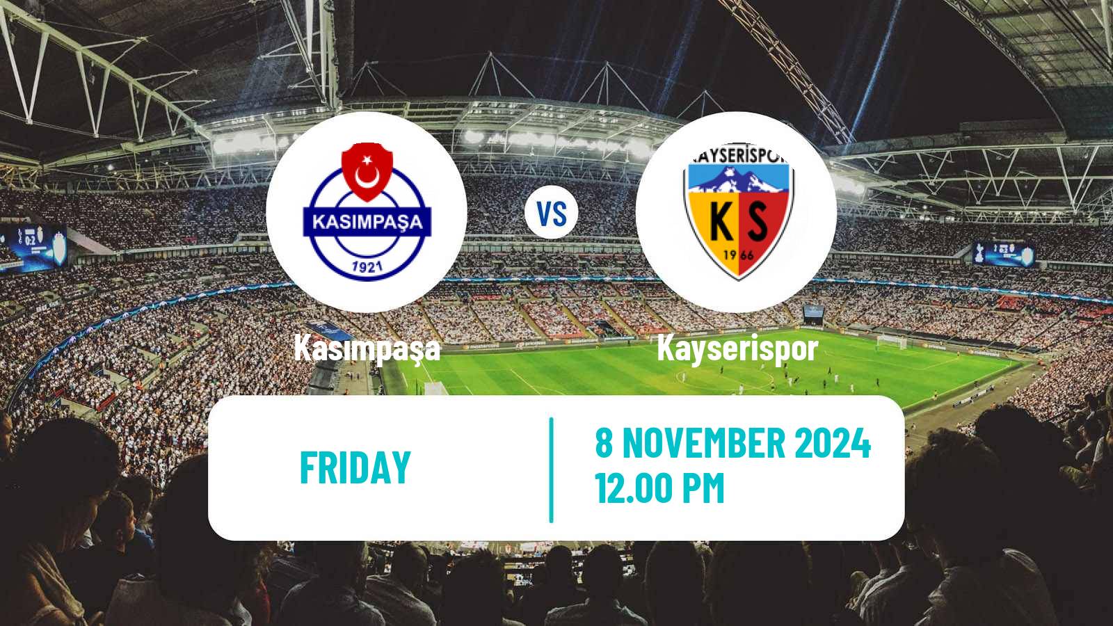 Soccer Turkish Super League Kasımpaşa - Kayserispor