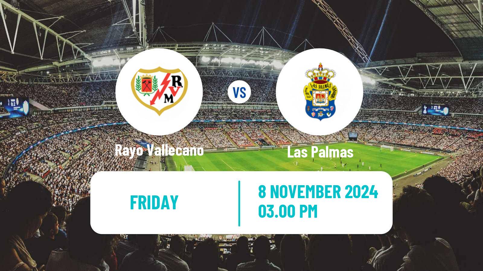 Soccer Spanish LaLiga Rayo Vallecano - Las Palmas