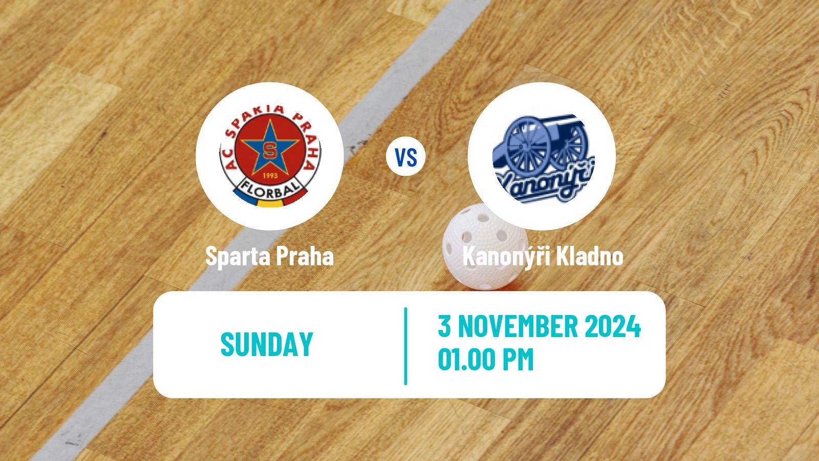 Floorball Czech Superliga Floorball Sparta Praha - Kanonýři Kladno