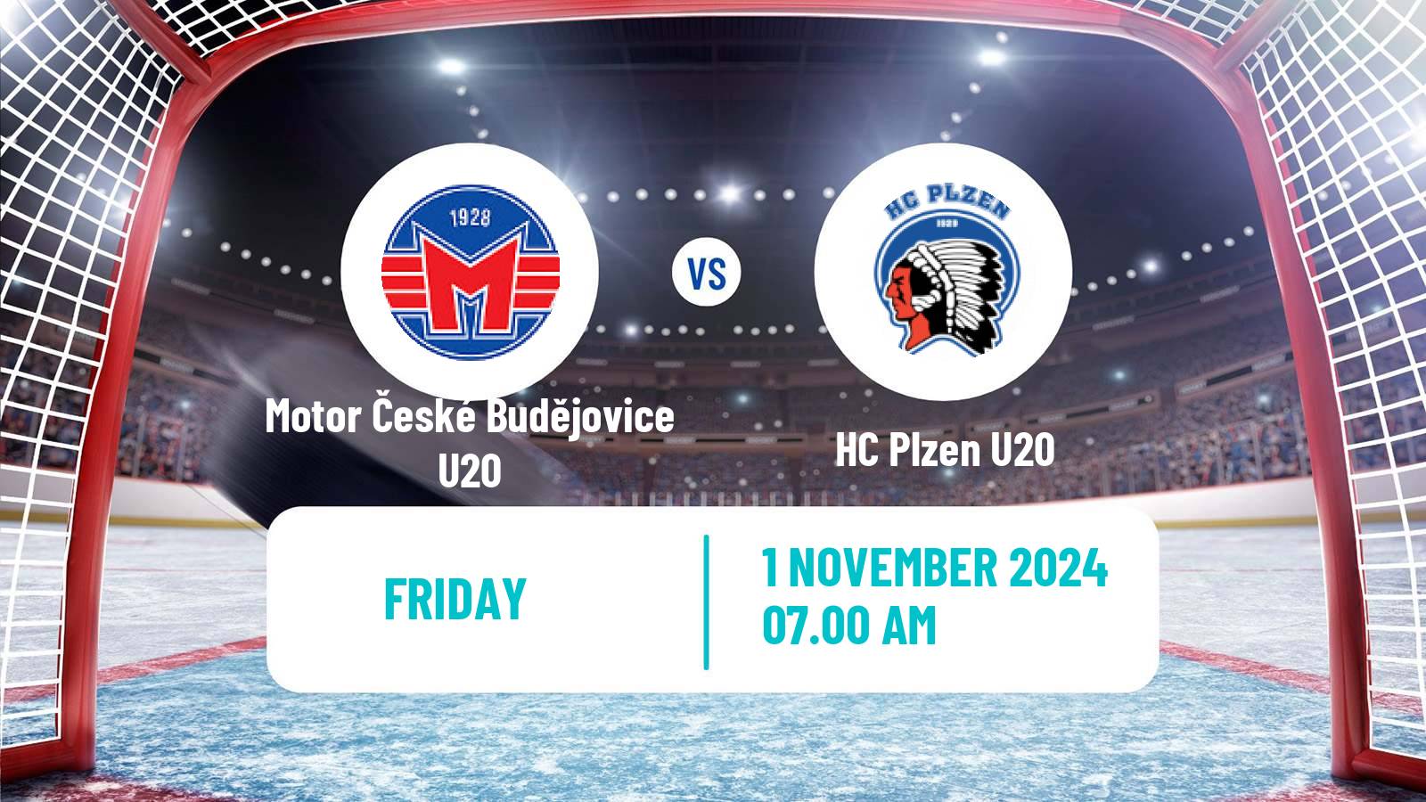 Hockey Czech ELJ Motor České Budějovice U20 - Plzen U20