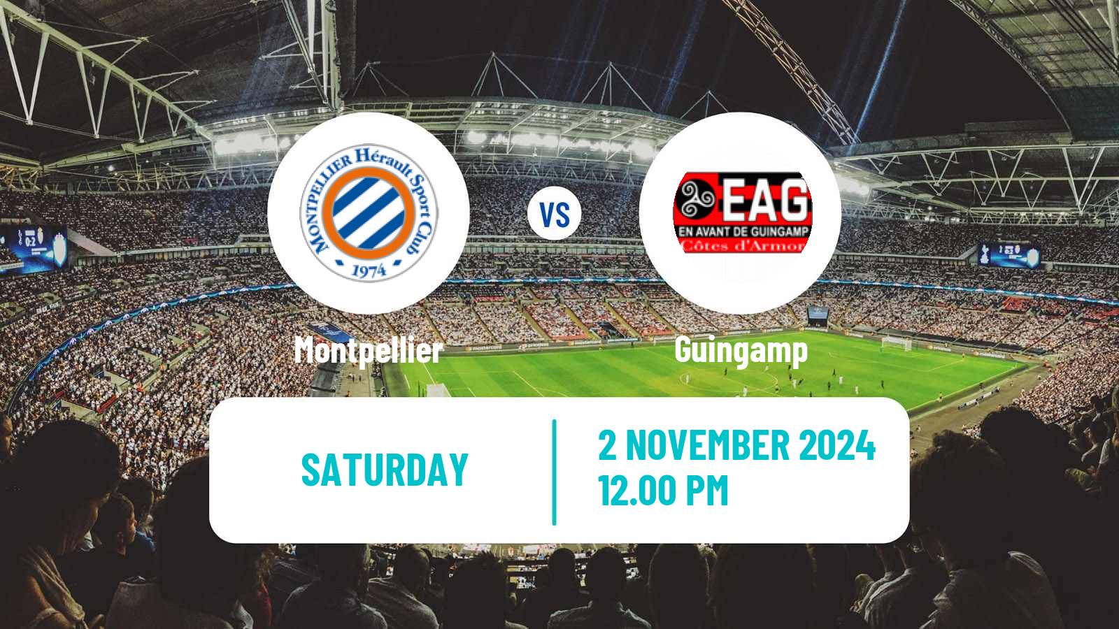 Soccer French Division 1 Women Montpellier - Guingamp