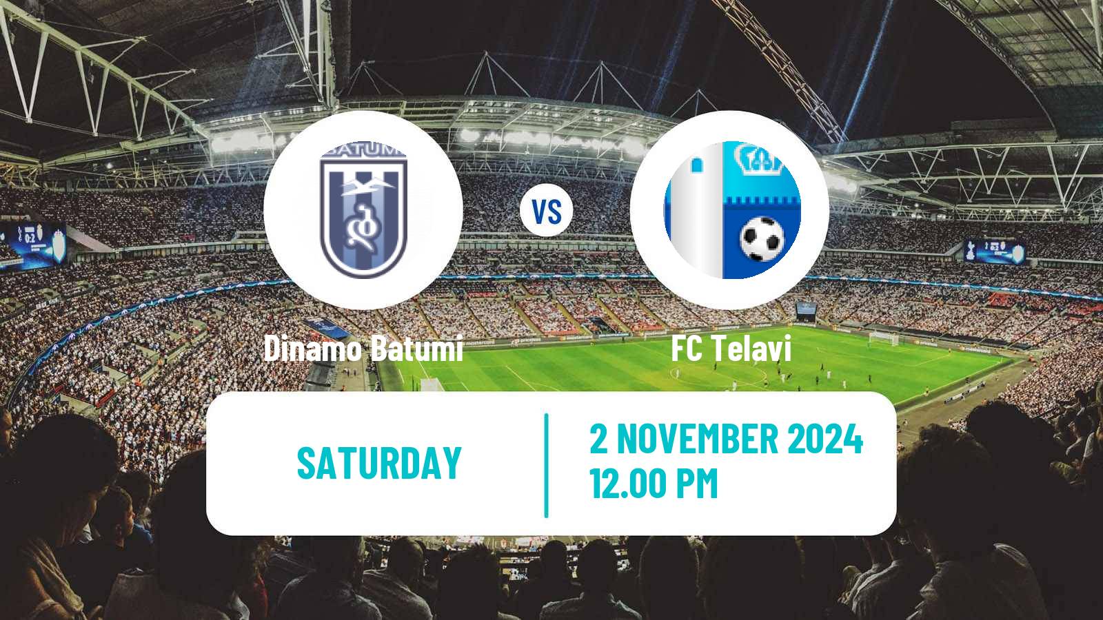 Soccer Georgian Erovnuli Liga Dinamo Batumi - Telavi