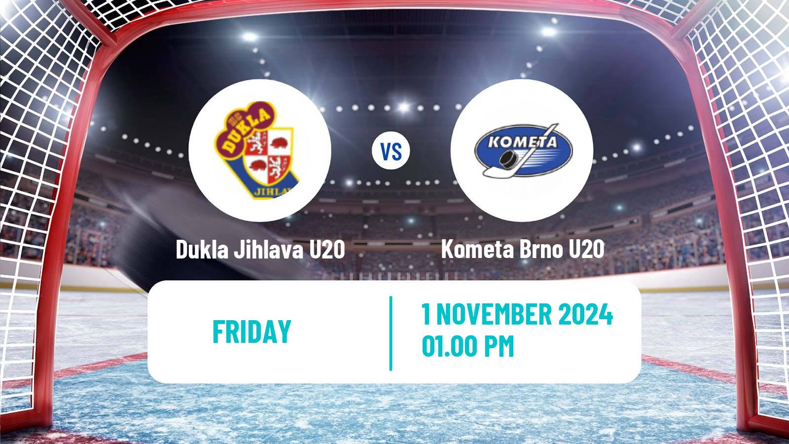 Hockey Czech ELJ Dukla Jihlava U20 - Kometa Brno U20