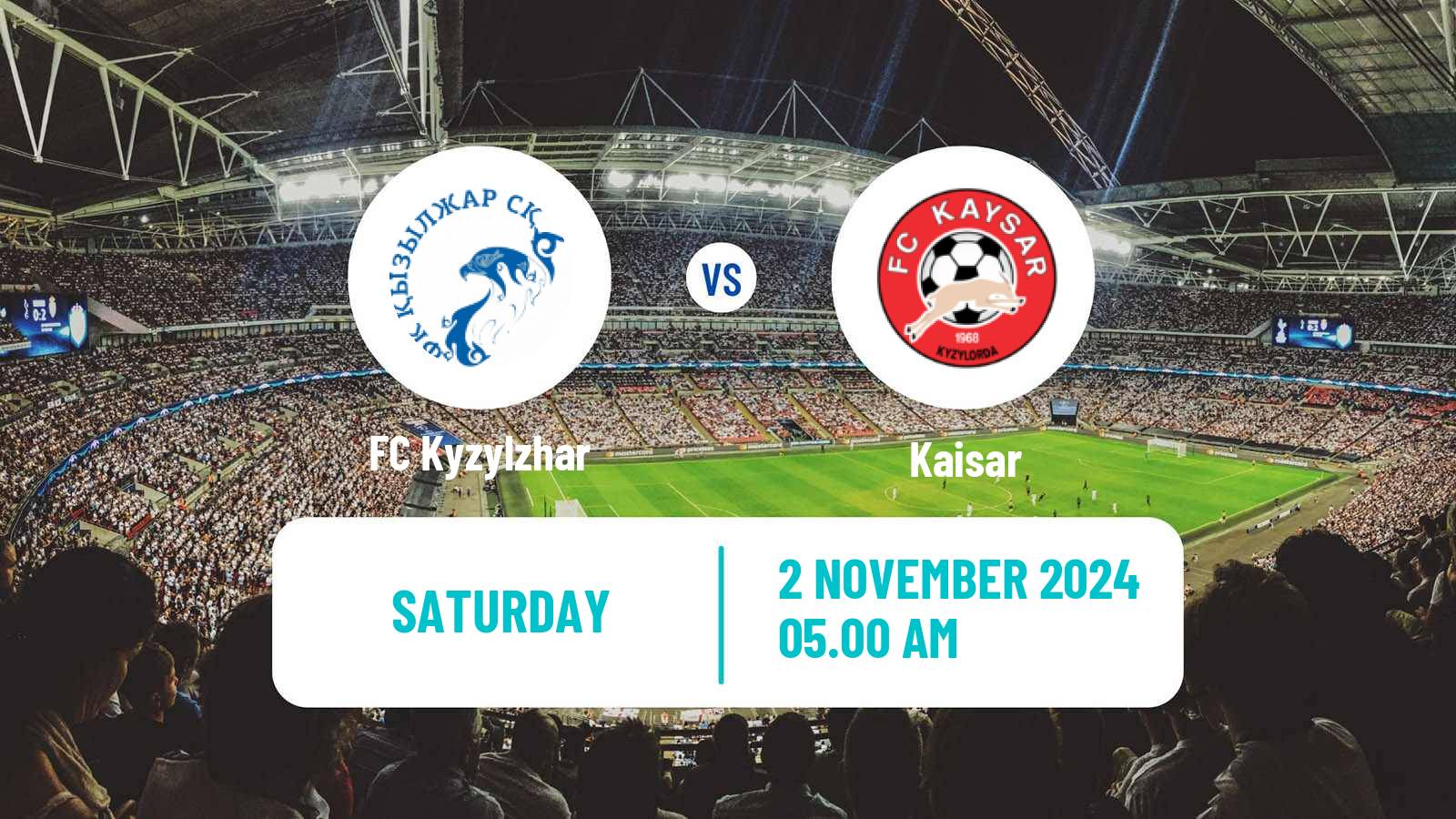 Soccer Kazakh Premier League Kyzylzhar - Kaisar