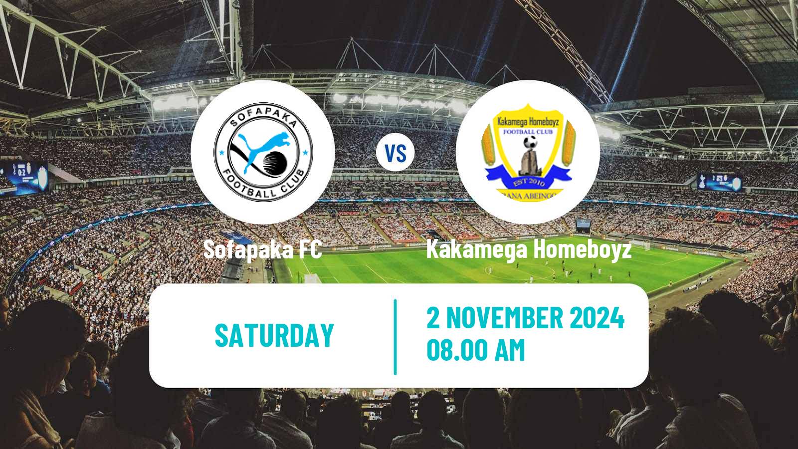 Soccer Kenyan Premier League Sofapaka - Kakamega Homeboyz