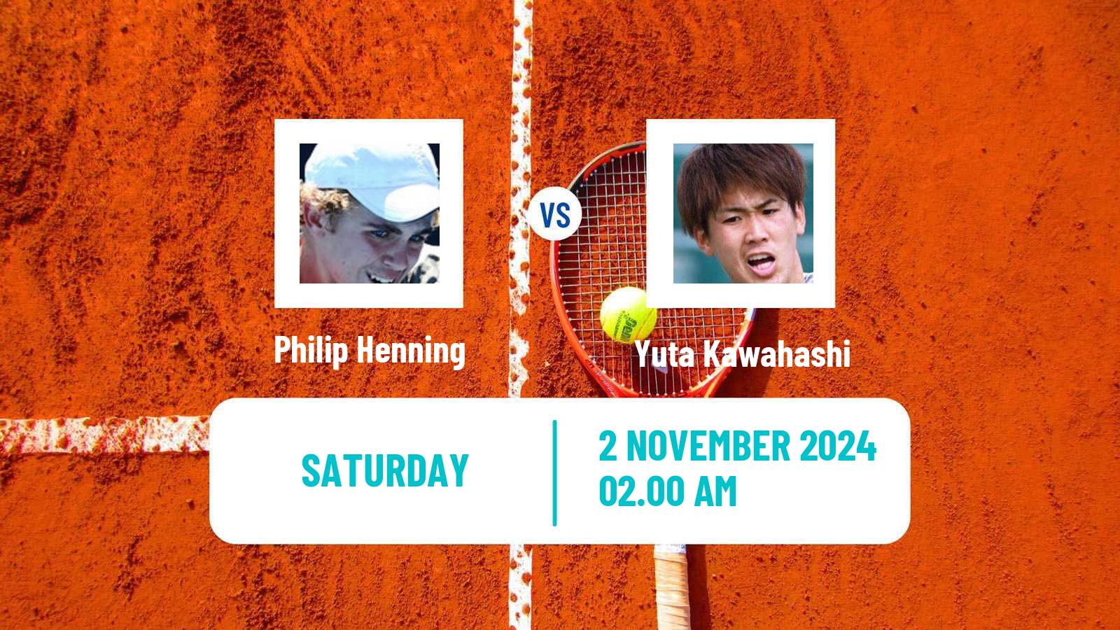 Tennis ITF M15 Yanagawa City Men Philip Henning - Yuta Kawahashi