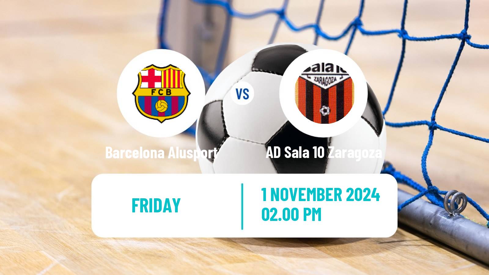 Futsal Spanish Primera Division Futsal Barcelona Alusport - AD Sala 10 Zaragoza