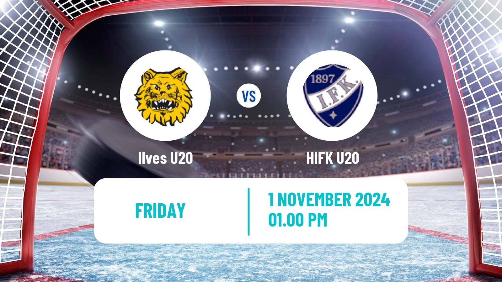 Hockey Finnish SM-sarja U20 Ilves U20 - HIFK U20