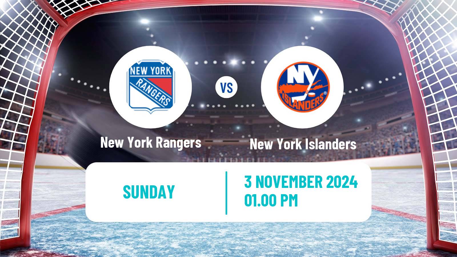 Hockey NHL New York Rangers - New York Islanders