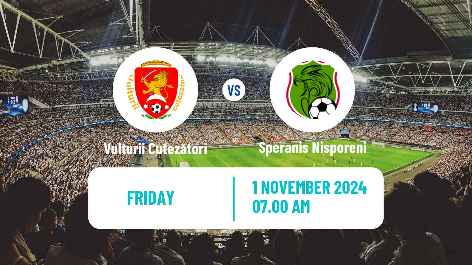 Soccer Moldovan Liga 1 Vulturii Cutezători - Speranis Nisporeni