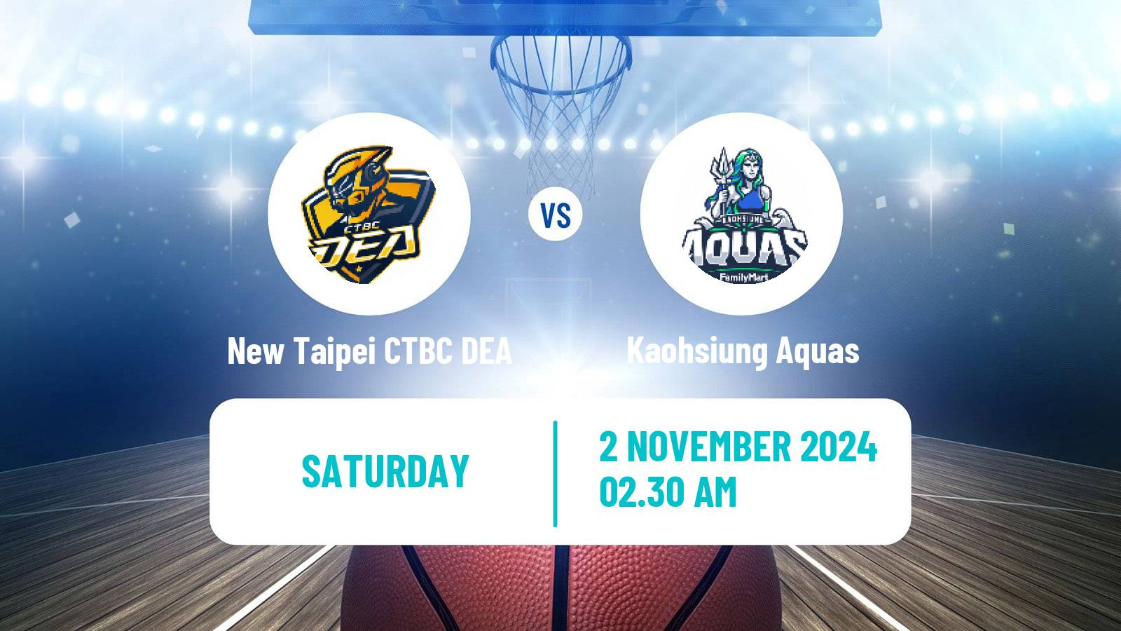 Basketball Taiwan TPBL New Taipei CTBC DEA - Kaohsiung Aquas