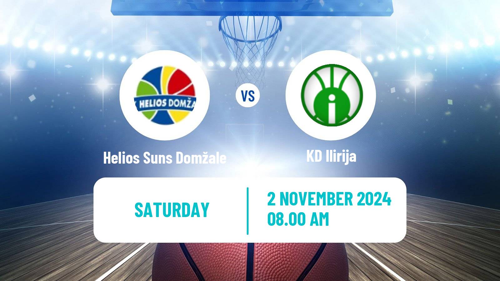 Basketball Slovenian Liga Basketball Helios Suns Domžale - Ilirija