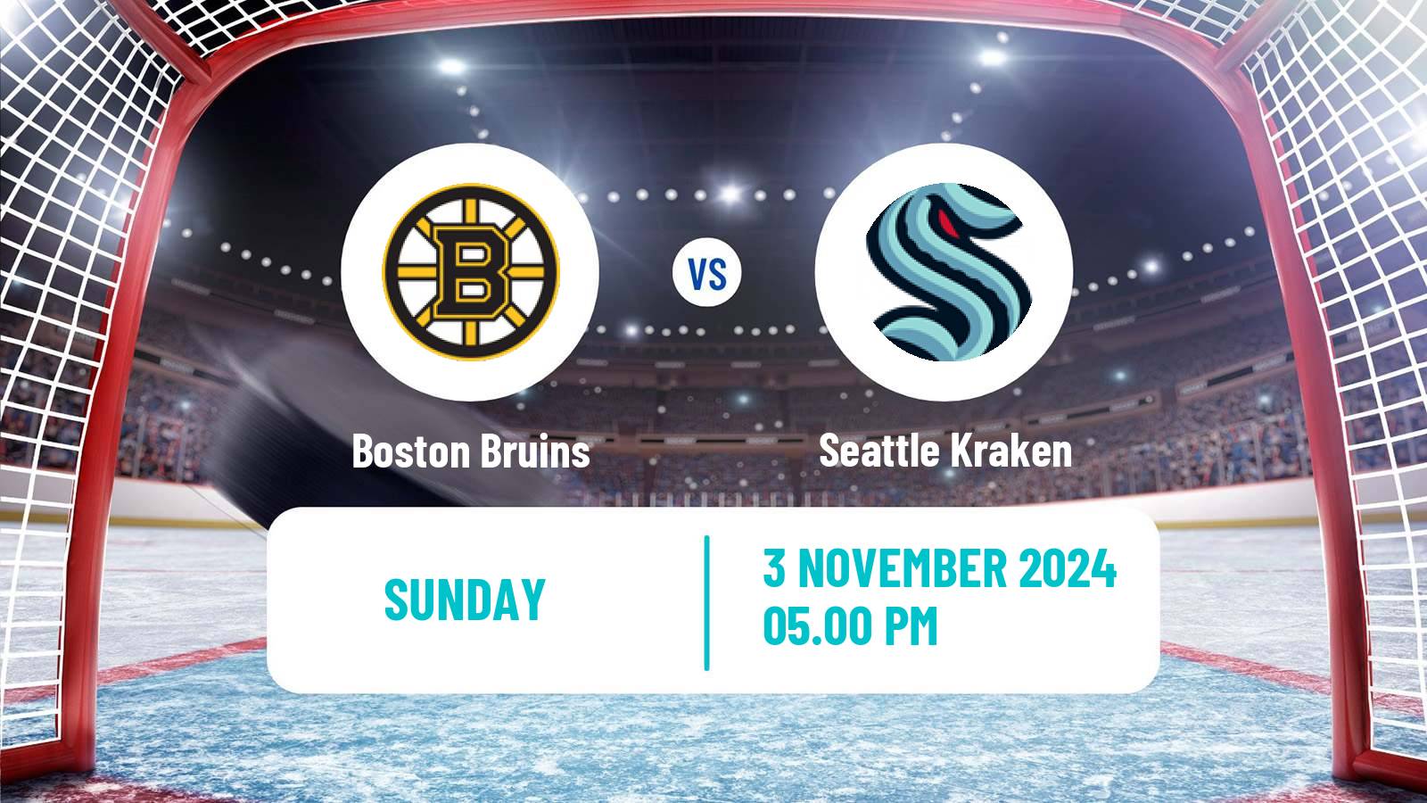 Hockey NHL Boston Bruins - Seattle Kraken