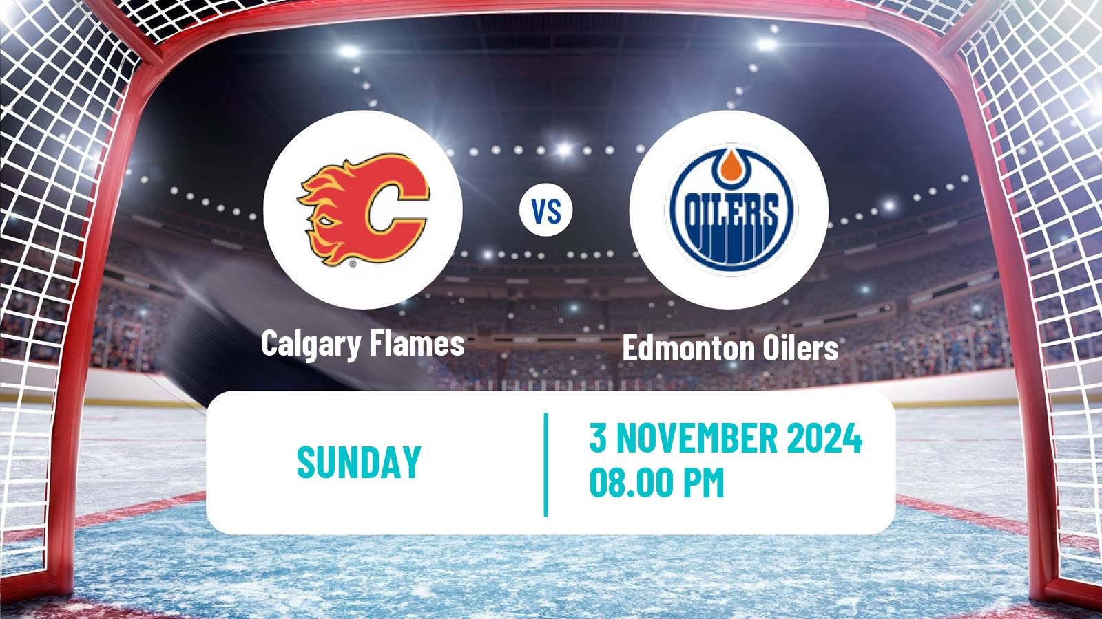 Hockey NHL Calgary Flames - Edmonton Oilers