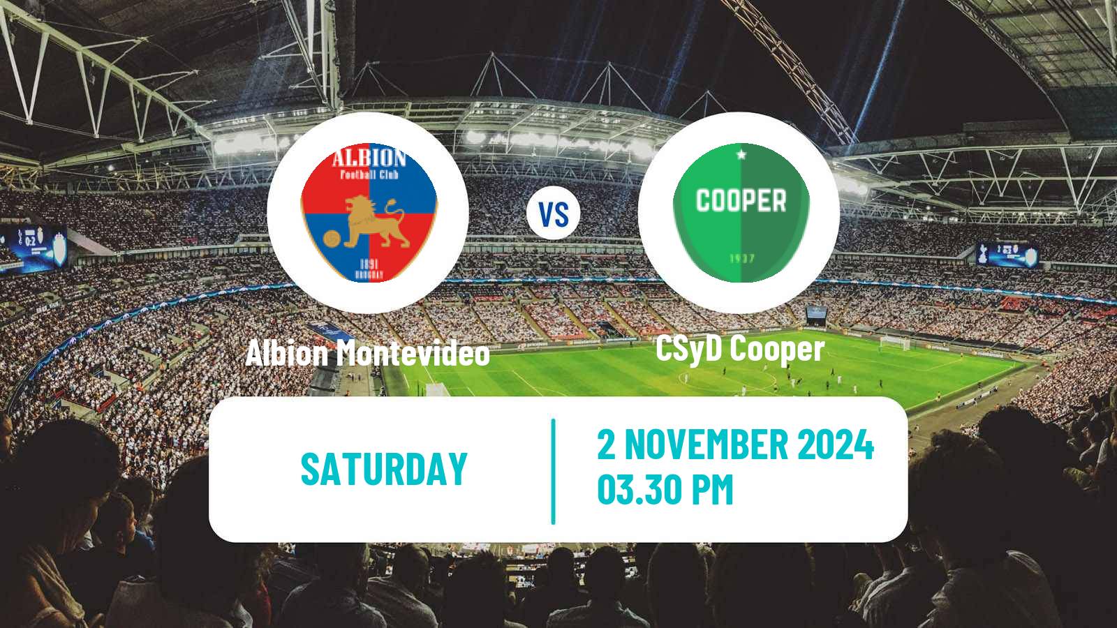 Soccer Uruguayan Segunda Division Albion Montevideo - Cooper