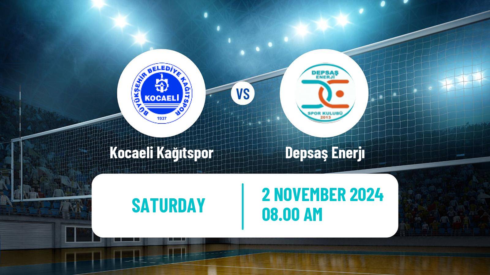 Volleyball Turkish 1 Ligi Volleyball Kocaeli Kağıtspor - Depsaş Enerjı