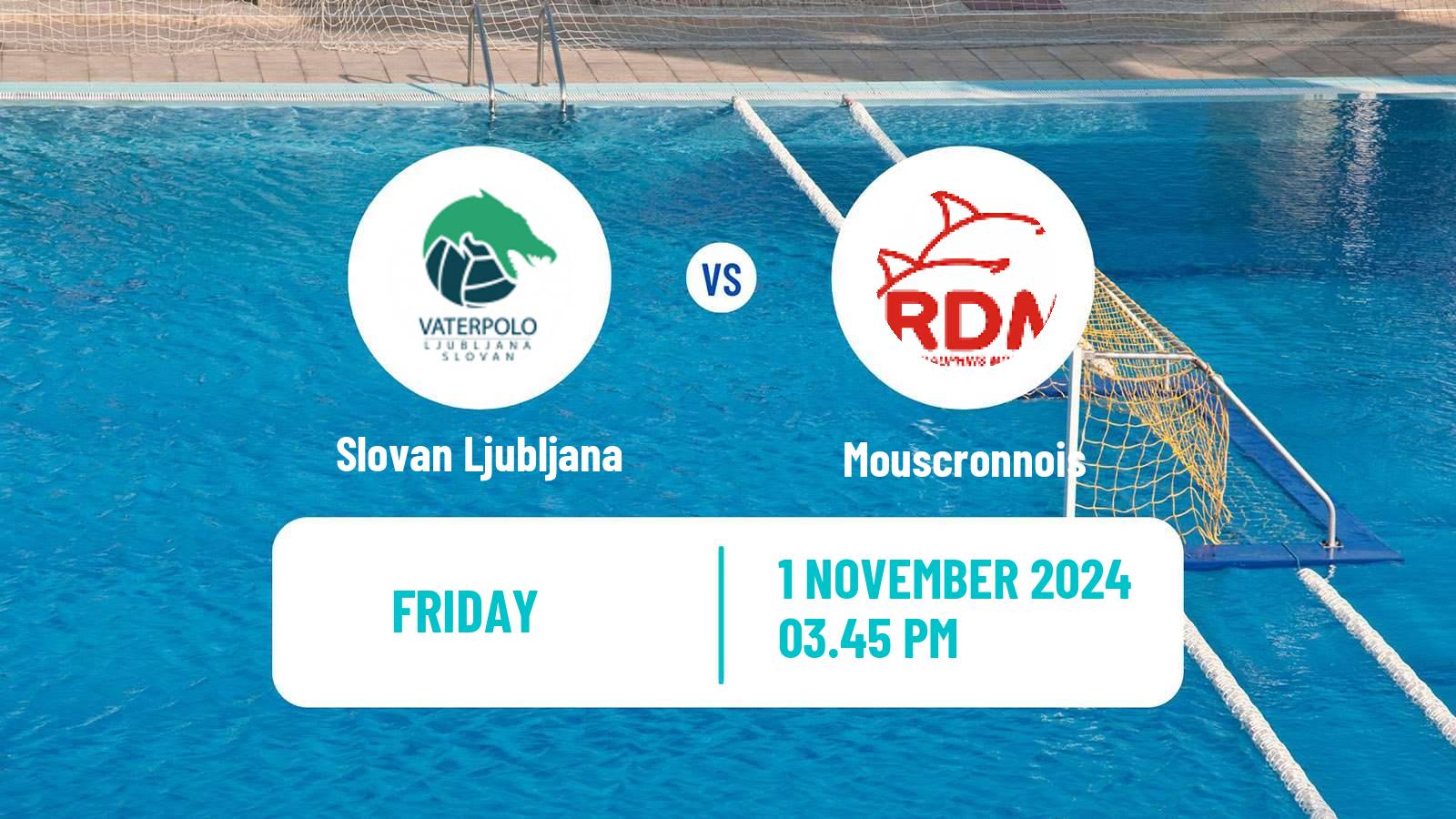 Water polo Challenger Cup Water Polo Slovan Ljubljana - Mouscronnois