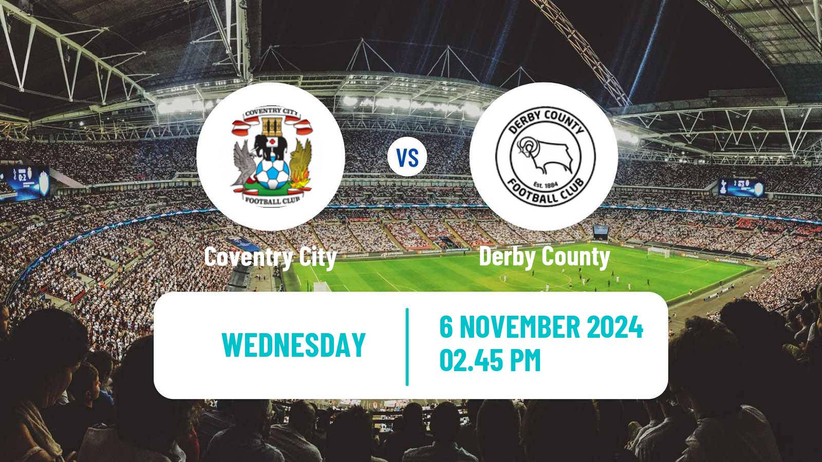 Soccer English League Championship Coventry City - Derby County