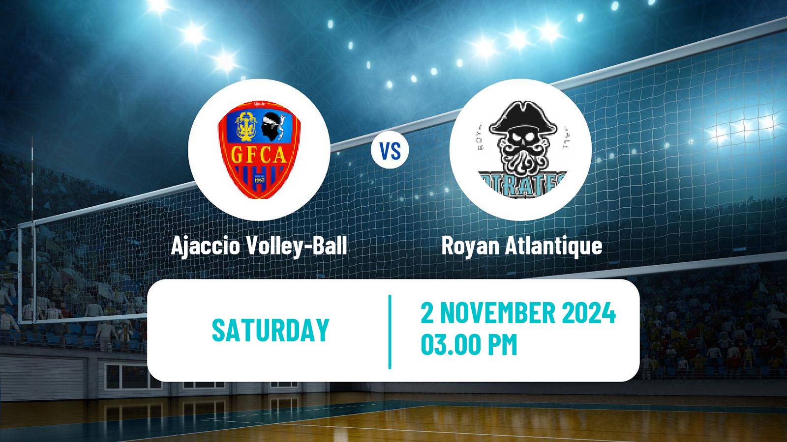 Volleyball French Ligue B Volleyball Ajaccio Volley-Ball - Royan Atlantique